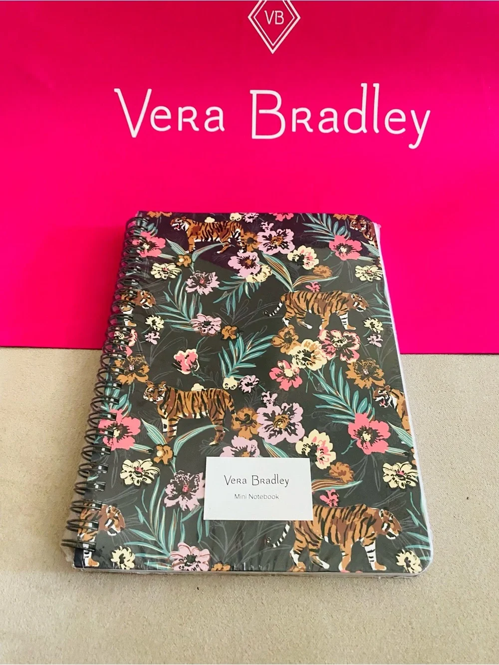 Vera Bradley Mini Spiral Notebook NWT Bali Jungle. 160 pages
